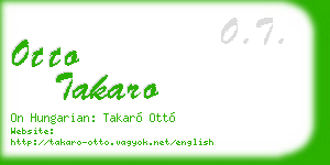 otto takaro business card